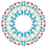 Ottoman motifs blue design series of fifty six