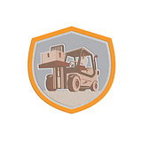 MetallicForklift Truck Materials Handling Logistics Shield
