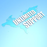 Unlimited support world map