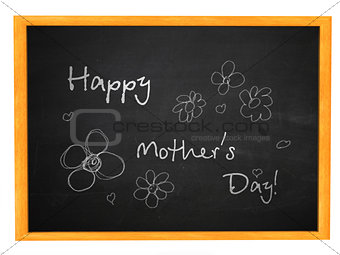 Happy Mother's Day on a blackboard