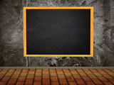 Room with chalkboard