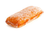 donut in powdered sugar