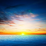 abstract spring background with sea sunrise