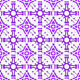 Geometric ornament with violet seamless