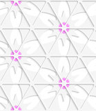 White triangular net and pink seamless