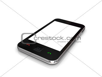 Modern mobile phones with touchscreen.
