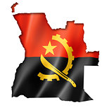 Angolan flag map