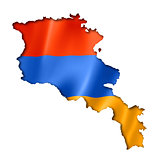 Armenian flag map