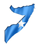 Somalian flag map