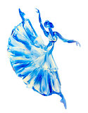Oil painting on Canvas, Blue ballerina