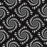 Design seamless monochrome spiral rotation pattern
