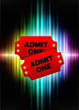 Admission Tickets on Abstract Spectrum Background