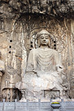 Longmen Grottoes with Buddha's statue