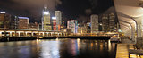 Hong Kong City Skyline by Ferry Pier Panorama