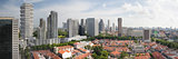 Kampong Glam in Singapore Aerial View Panorama