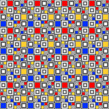 Design seamless colorful checked mosaic pattern