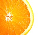 medical, closeup an half orange