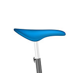 Bicycle seat in blue design