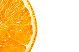 a half orange with space for text