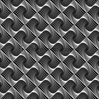 Design seamless wave diamond geometric pattern