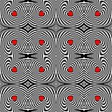 Design seamless twirl movement stripy pattern