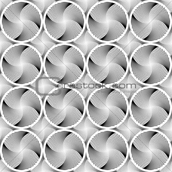 Design seamless circle striped geometric pattern