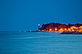 Puntamika peninsula night view in Zadar