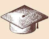Graduation cap  sketch