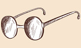 Glasses sketch.