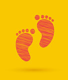 Footprint icon.