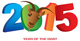 2015 Year of the Goat Numerals