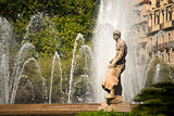 Fountain in Placa Catalunya - Barcelona