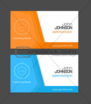Vector business card template 