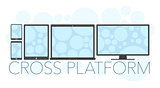 Vector illustration of cross platform concept 