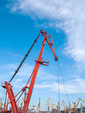 Cargo crane in the port