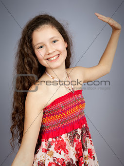 young girl dancing
