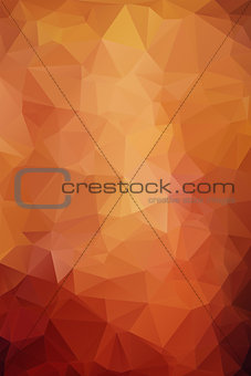 Abstract orange polygonal background.