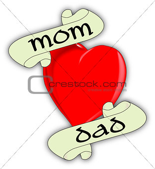 Mom and Dad Heart