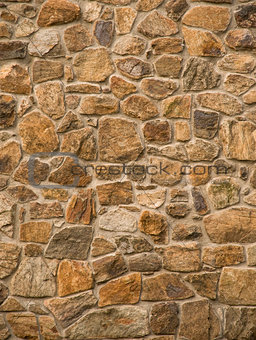 Masonry rock wall