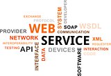 word cloud - web service