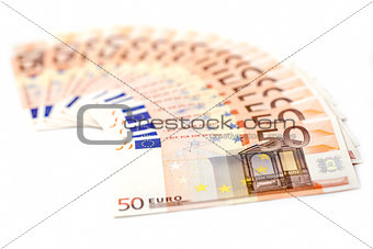 Bills of fifty Euros
