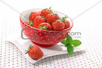  Bowl with strawberries