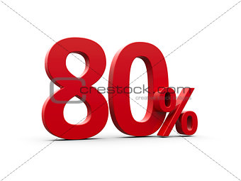 Red eighty percent