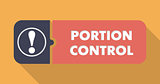 Portion Control Concept in Flat Design.