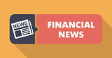 Financial News Concept in Flat Design.