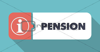 Pension Concept in Flat Design.