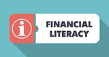 Financial Literacy Concept in Flat Design.