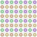 Seamless geometric pattern with a stars