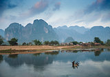 river in vang vieng laos