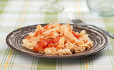 fusilli pasta with tomato sauce